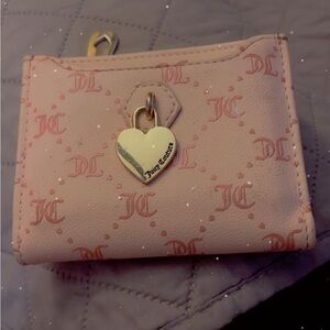Juicy Couture Pink Wallet with Heart Charm